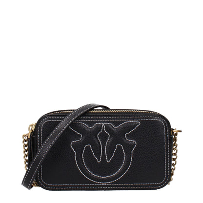 Black Leather Crossbody Bag