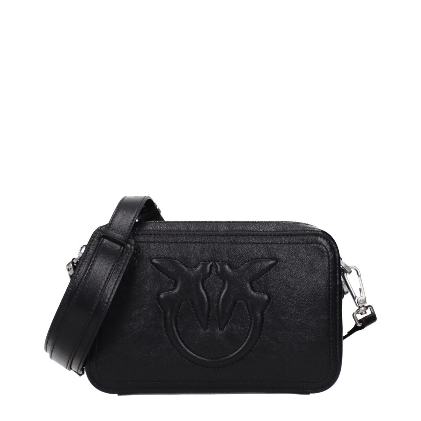Black Leather Crossbody Bag