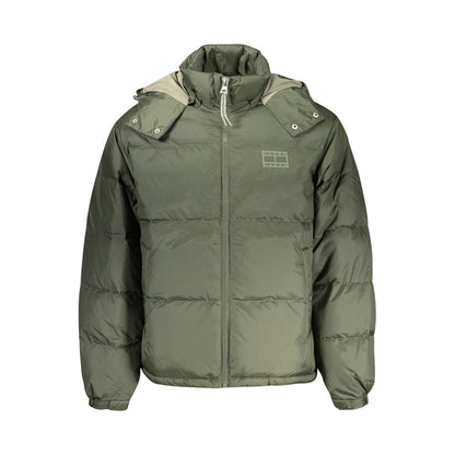 Green Polyester Men Jacket