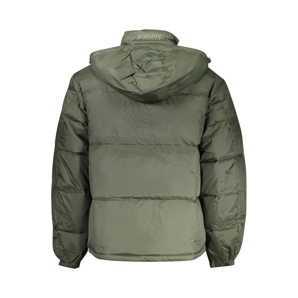 Green Polyester Men Jacket