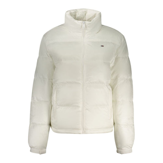 White Polyester Women Jacket