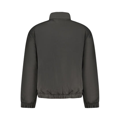 Black Polyester Men's Jacket