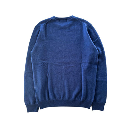 Blue Cashmere Men Sweater