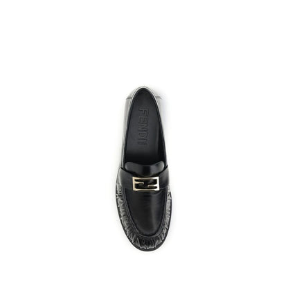 Black Calf Leather Bos Taurus Slip-On Loafers