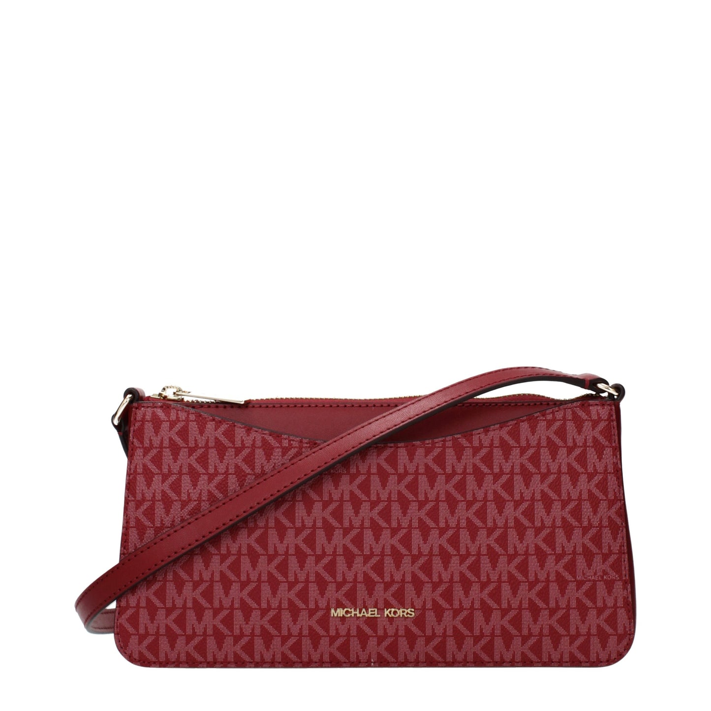 Red Fabric Crossbody Bag