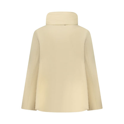 Beige Nylon Women Jacket