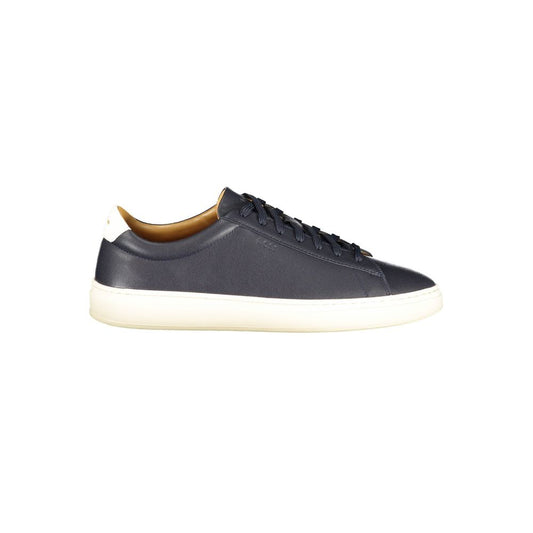 Blue Leather Men Sneaker