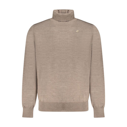 Brown Wool Men Sweater