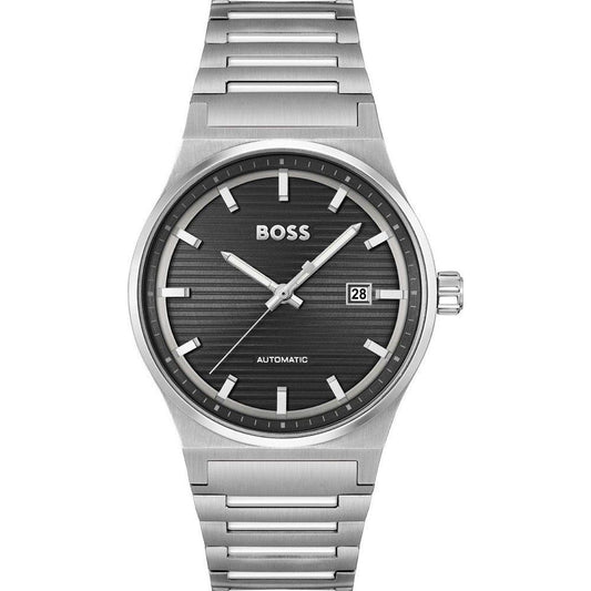 Gray Stainless Steel Dress Watch