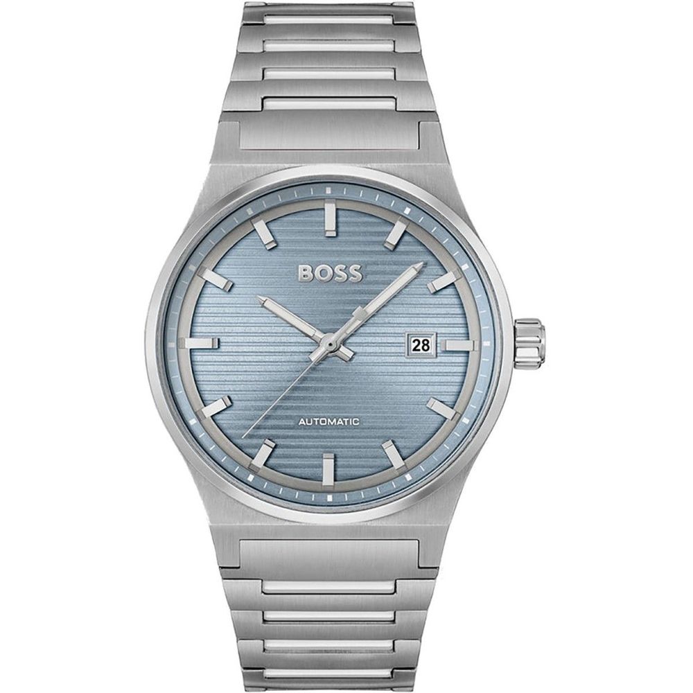 Gray Stainless Steel Dress Watch