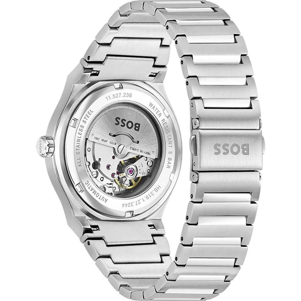 Gray Stainless Steel Dress Watch