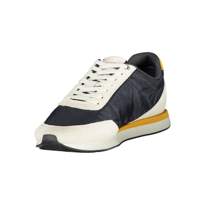 Blue Polyester Men Sneaker