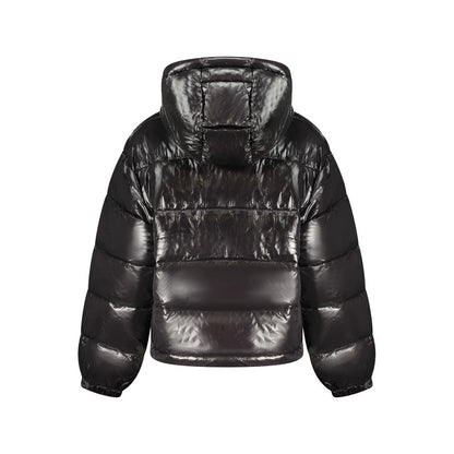 Black Polyester Women Jacket