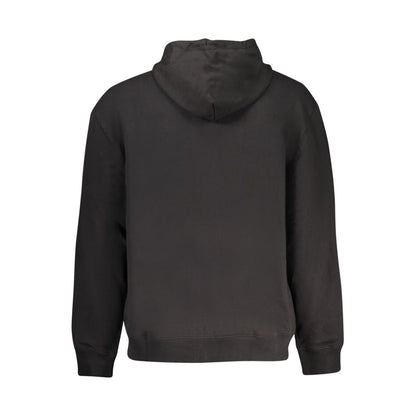Black Cotton Men Sweater