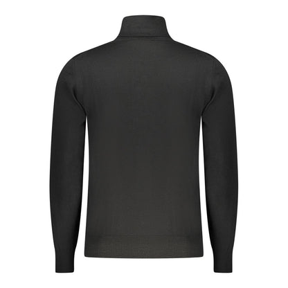 Black Wool Men Sweater