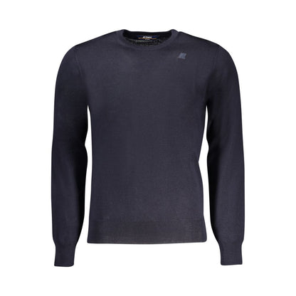 Blue Wool Men Sweater