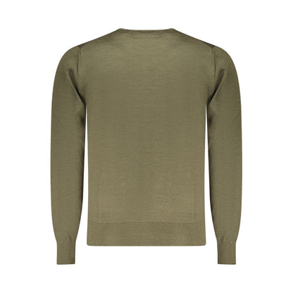 Green Wool Men Sweater