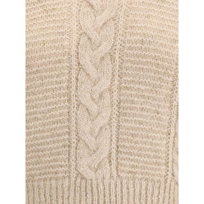 Beige Polyamide Sweatshirt