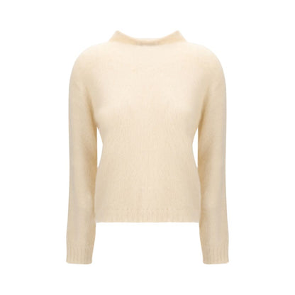 Cream Polyamide Sweatshirt