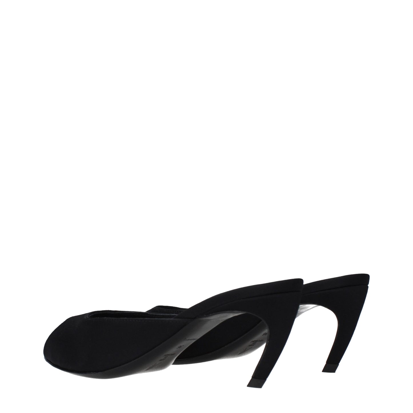 Black Fabric Sandals