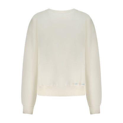 Bianco Cotton Women Sweatshirt