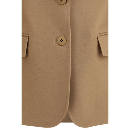 Beige Fleece Wool Clothing