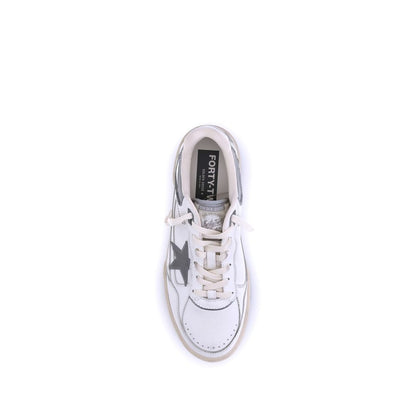 Gray Calf Leather Bos Taurus Chunky Sneakers
