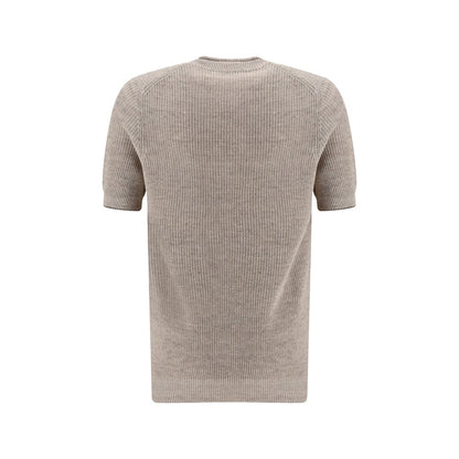 Beige Linen T-Shirt