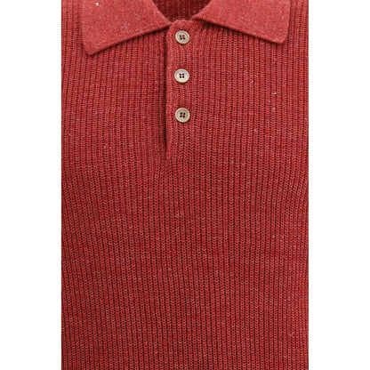 Red Cotton Dress Shirt