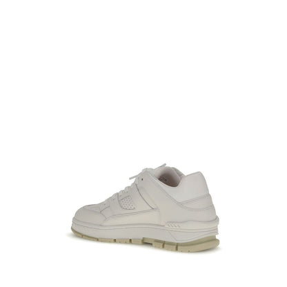 White Calf Leather Bos Taurus Low Top Sneakers