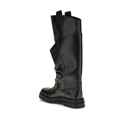 Black Calf Leather Bos Taurus Boots