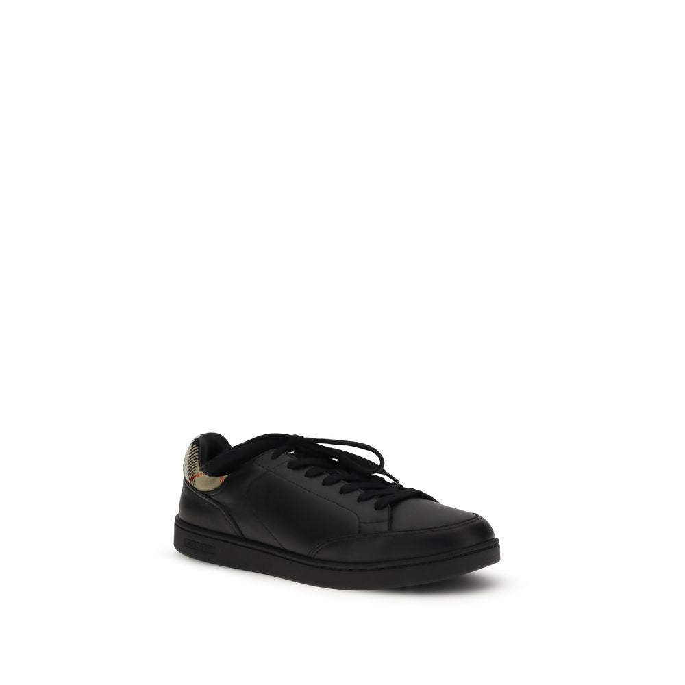 Black Calf Leather Bos Taurus Low Top Sneakers