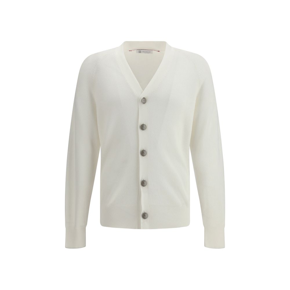 White Cotton Cardigan