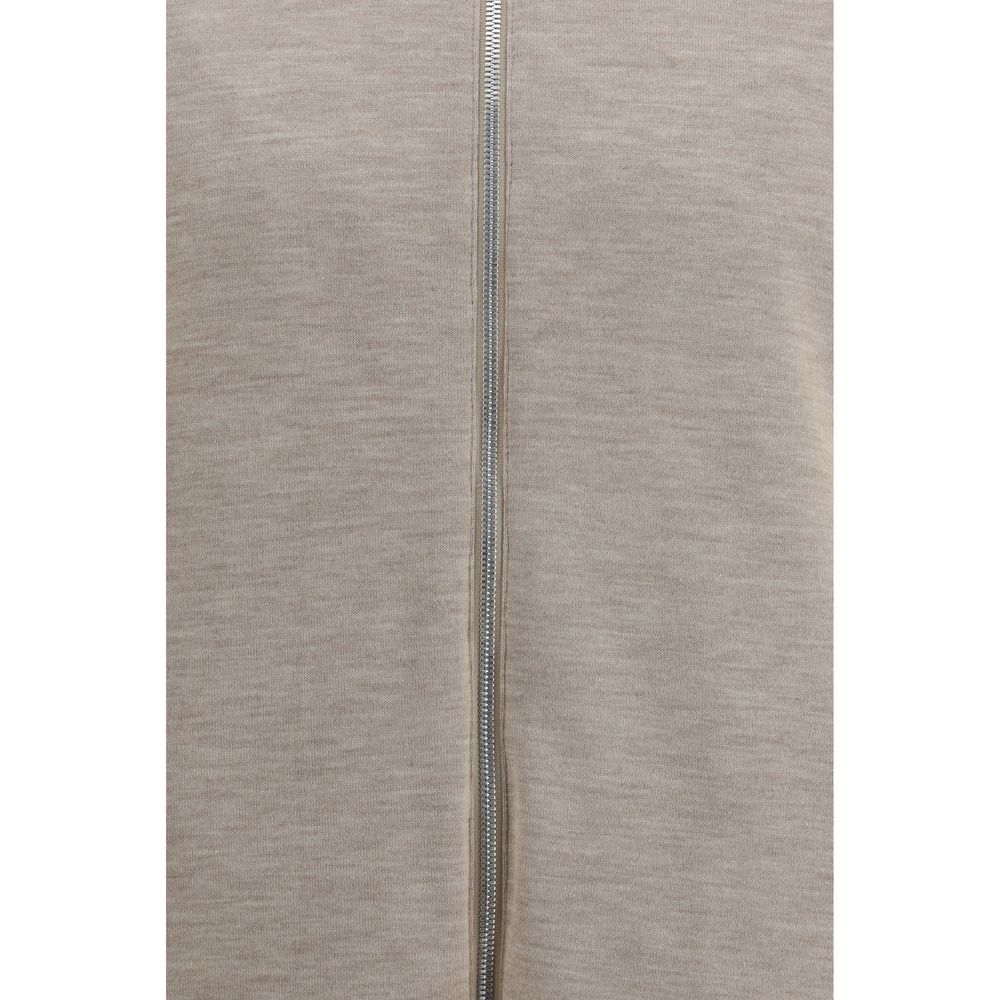 White Polyamide Full-Length Jacket