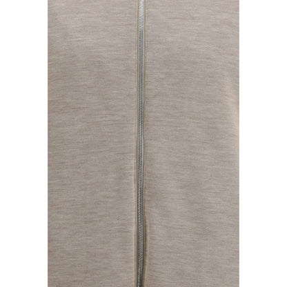 White Polyamide Full-Length Jacket