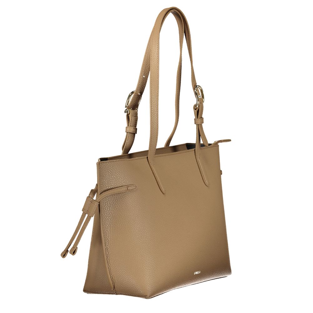 Marrone Leather Women Handbag