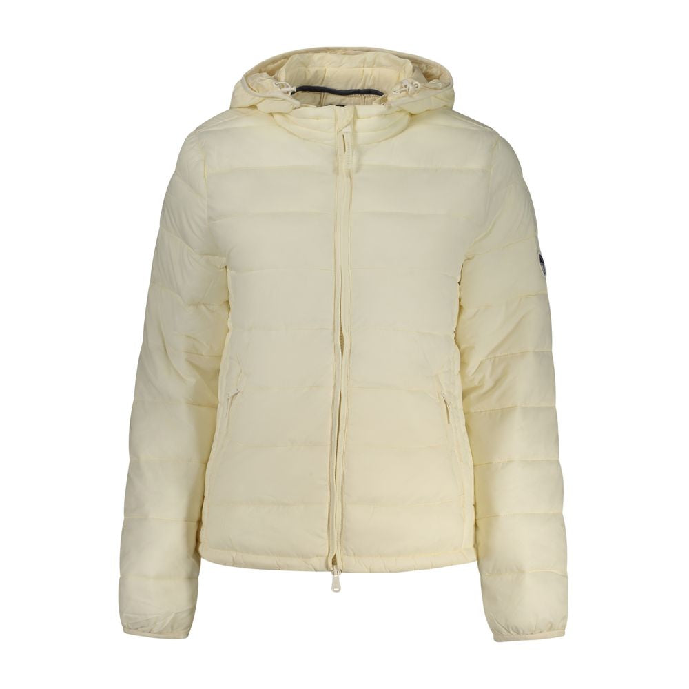 White Polyester Women's Jacket