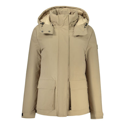 Marrone Polyester Women's Parka Jacket