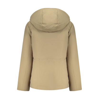 Marrone Polyester Women's Parka Jacket