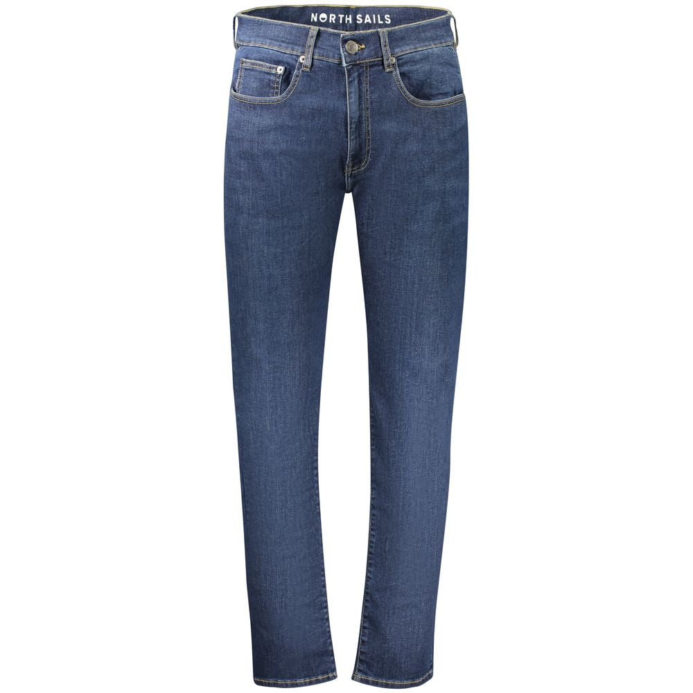 Blue Cotton Men's Jeans