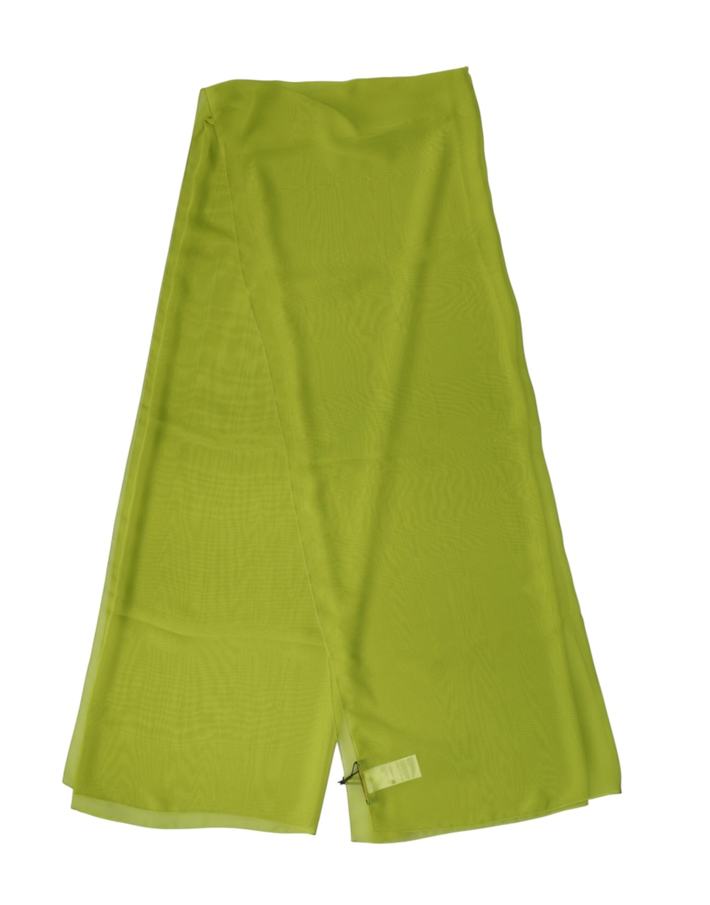 Green Polyester Stole Neck Wrap Shawl  Scarf