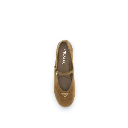 Brown Goatskin Ballet Flats