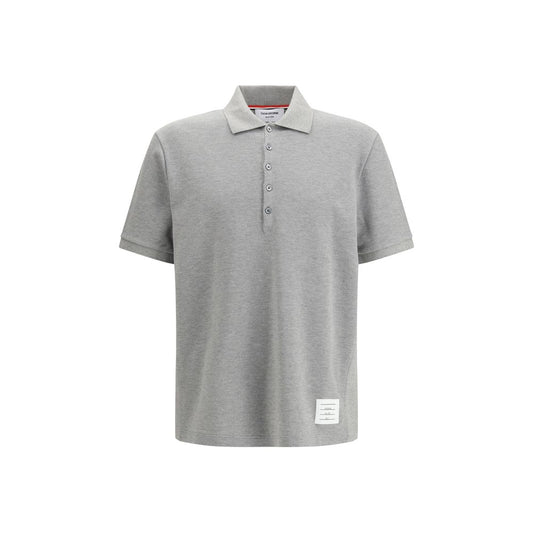 Gray Cotton Polo Shirt