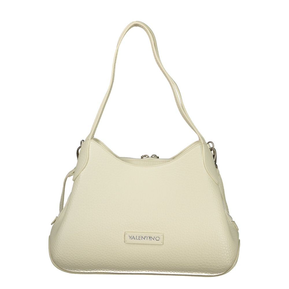 Bianco Polyurethane Women Handbag