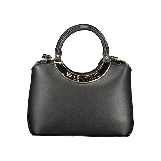 Black Polyurethane Women Handbag