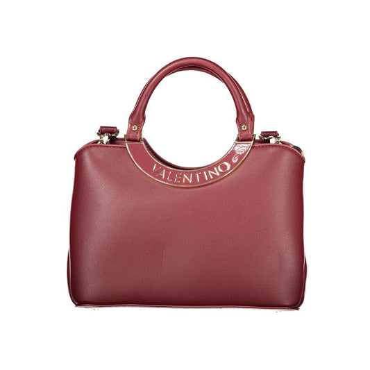 Rosso Polyurethane Women Handbag