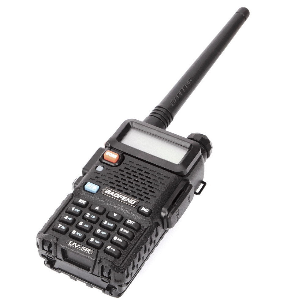 1.5" LCD 5W 144~146MHz / 430~440MHz Dual Band Walkie Talkie with 1-LED Flashlight Black