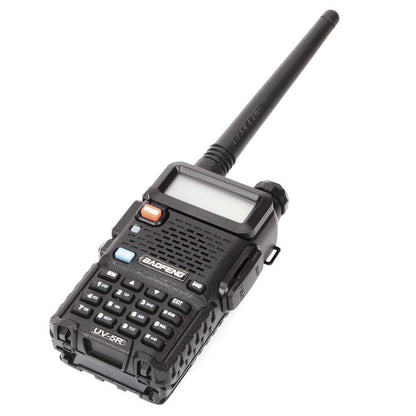1.5" LCD 5W 144~146MHz / 430~440MHz Dual Band Walkie Talkie with 1-LED Flashlight Black