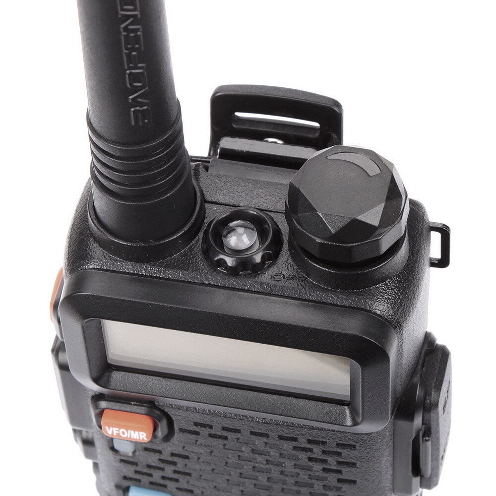 1.5" LCD 5W 144~146MHz / 430~440MHz Dual Band Walkie Talkie with 1-LED Flashlight Black