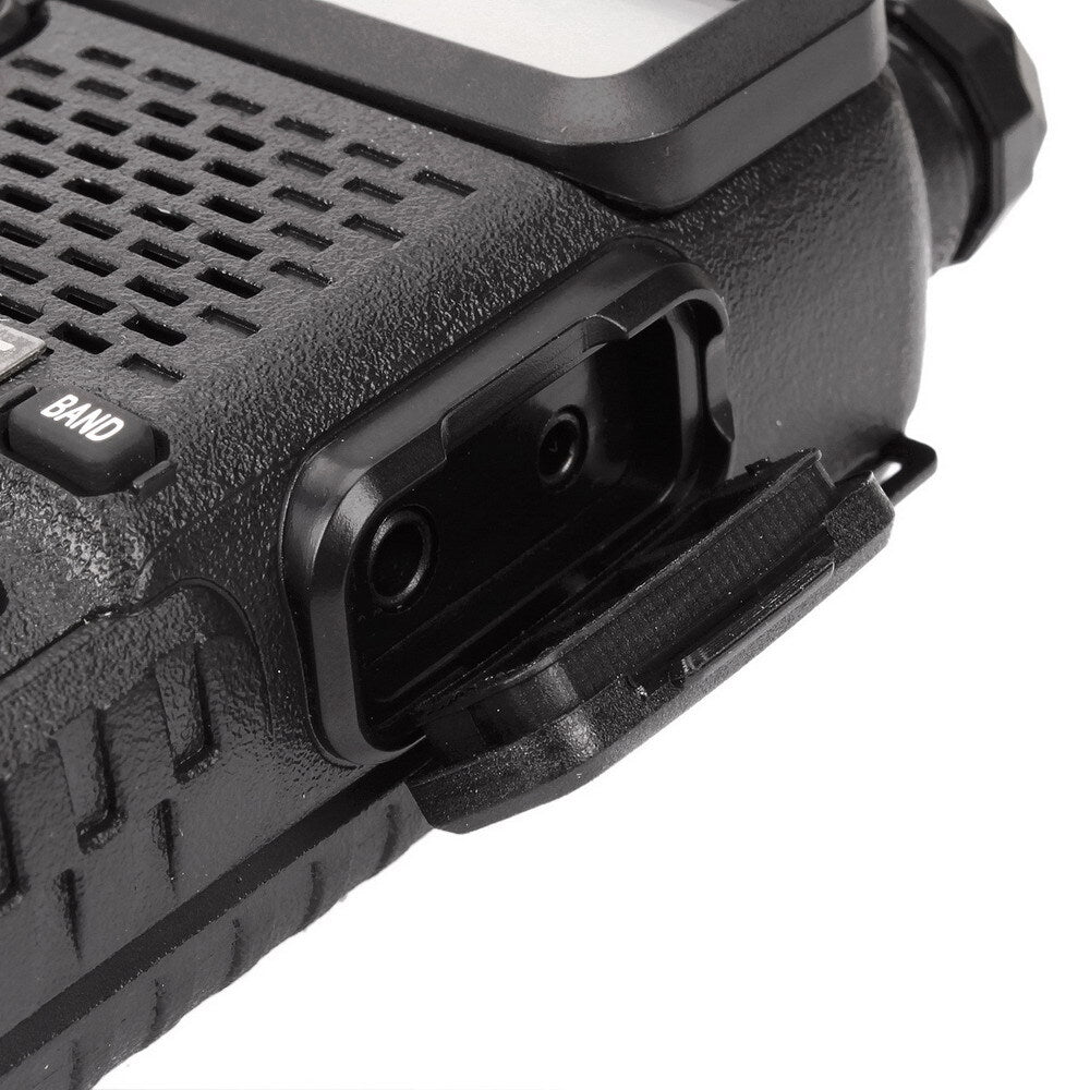 1.5" LCD 5W 144~146MHz / 430~440MHz Dual Band Walkie Talkie with 1-LED Flashlight Black